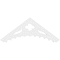 Ekena Millwork Pitch Wellington Architectural Grade PVC Gable Pediment, 36"W x 13 1/2"H x 1"P (9/12) GPP036X014X100WEL - alternate 5